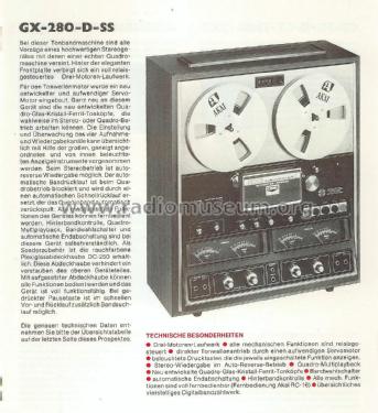 GX-280-D-SS; Akai Electric Co., (ID = 2806985) Enrég.-R