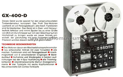 GX-400D; Akai Electric Co., (ID = 2606367) R-Player