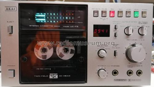 Stereo Cassette Deck UC-F5; Akai Electric Co., (ID = 2617566) Reg-Riprod