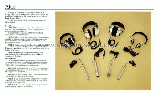 Stereo Headphone ASE-11; Akai Electric Co., (ID = 2827398) Speaker-P