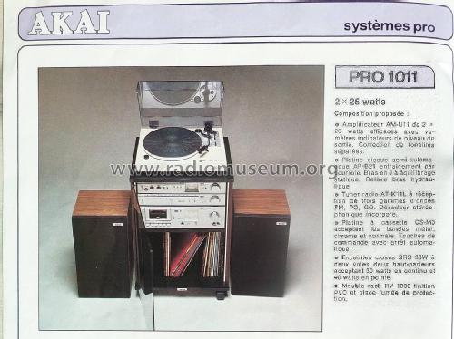 Stereo Music Center PRO 1011; Akai Electric Co., (ID = 2808670) Radio