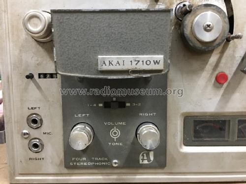 Stereo Tape Deck 1710W; Akai Electric Co., (ID = 2581202) Ton-Bild