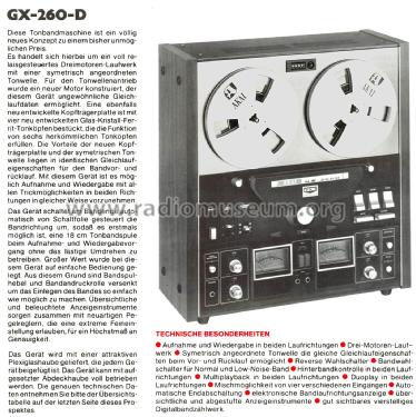 Stereo Tape Deck GX-260D; Akai Electric Co., (ID = 2606573) R-Player