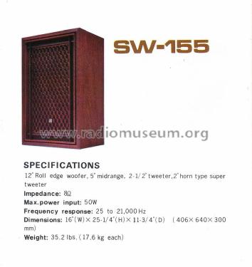 SW-155; Akai Electric Co., (ID = 2806882) Parleur