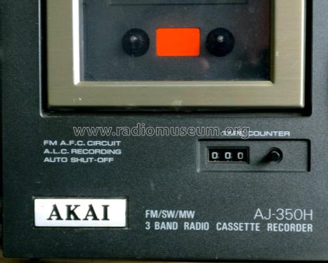 3 Band Radio Cassette Recorder AJ-350 H; Akai Electric Co., (ID = 2183614) Radio