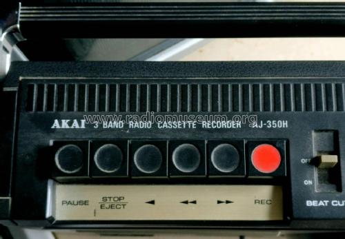 3 Band Radio Cassette Recorder AJ-350 H; Akai Electric Co., (ID = 2183616) Radio