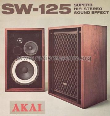 3Way Speaker System SW-125; Akai Electric Co., (ID = 1880534) Speaker-P
