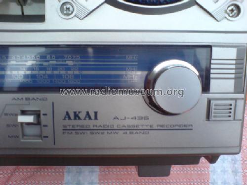 4 Band Stereo Radio Cassette Recorder AJ-435FS; Akai Electric Co., (ID = 1592468) Radio