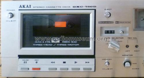 Cassette deck stereo GXC-750D; Akai Electric Co., (ID = 1678821) Sonido-V