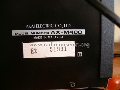 Digital HiFi Midi system AX-M400; Akai Electric Co., (ID = 1434783) Ampl/Mixer