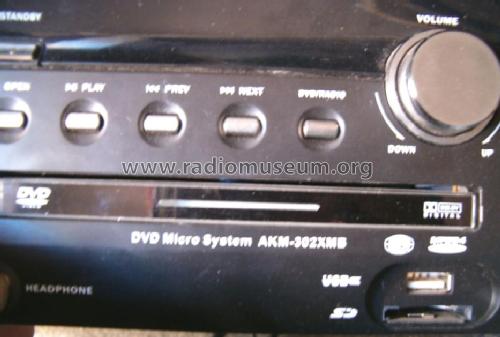 DVD Micro System AKM-302XMB; Akai Electric Co., (ID = 1195900) Radio