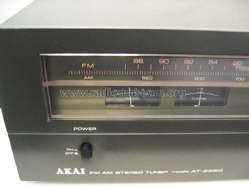 FM AM Stereo Tuner AT-2250; Akai Electric Co., (ID = 1186073) Radio