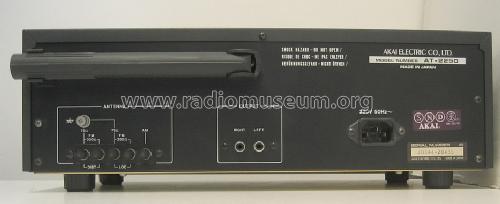 FM AM Stereo Tuner AT-2250; Akai Electric Co., (ID = 1186077) Radio