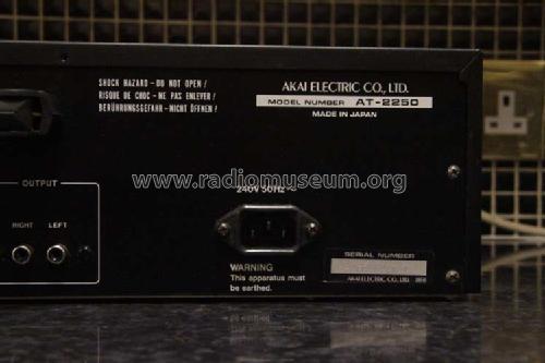 FM AM Stereo Tuner AT-2250; Akai Electric Co., (ID = 1675984) Radio