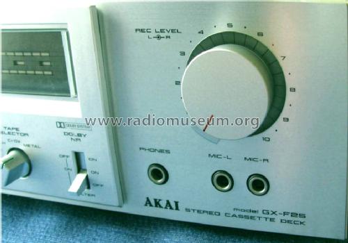 GX-F25; Akai Electric Co., (ID = 1699950) R-Player