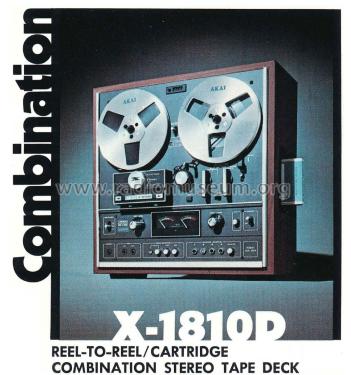 Multi-Purpose Tape Recorder X-1810 D; Akai Electric Co., (ID = 1993430) Sonido-V