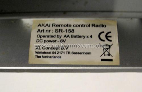 Remote Control Radio SR-158; Akai Electric Co., (ID = 1101798) Radio