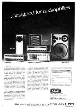 Speaker System SW-170A; Akai Electric Co., (ID = 1644028) Speaker-P