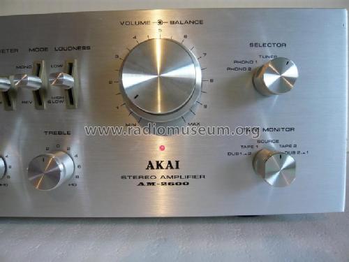 Stereo Amplifier AM-2600; Akai Electric Co., (ID = 1810190) Ampl/Mixer