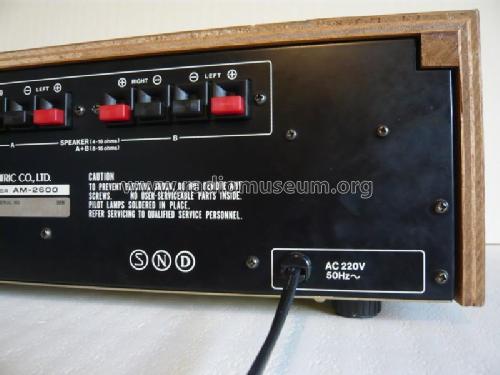 Stereo Amplifier AM-2600; Akai Electric Co., (ID = 1810196) Ampl/Mixer