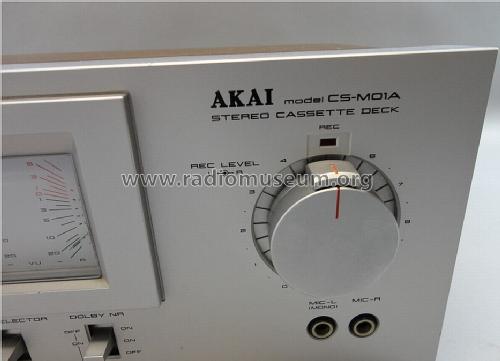 Stereo Cassette Deck CS-M01A; Akai Electric Co., (ID = 1188345) Sonido-V