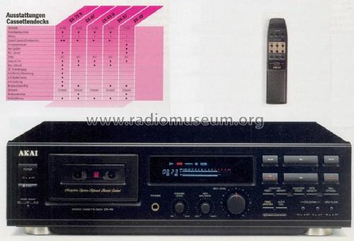 Stereo Cassette Deck DX-49; Akai Electric Co., (ID = 668495) R-Player