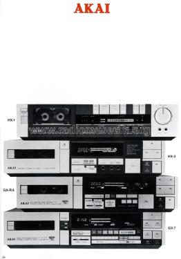 Stereo Cassette Deck GX-7; Akai Electric Co., (ID = 1794975) Sonido-V