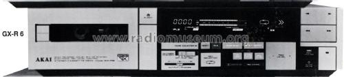 Stereo Cassette Deck GX-R 6; Akai Electric Co., (ID = 1794986) Ton-Bild