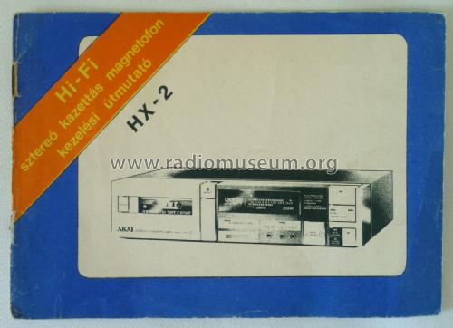 Stereo Cassette Deck HX-2; Akai Electric Co., (ID = 1974369) Ton-Bild