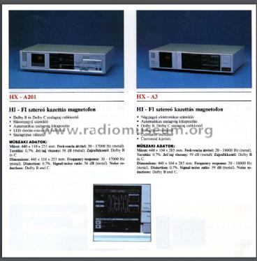 Stereo Cassette Deck HX-A3; Akai Electric Co., (ID = 2161496) R-Player