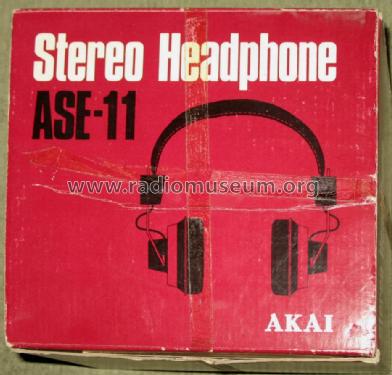 Stereo Headphone ASE-11; Akai Electric Co., (ID = 1313303) Speaker-P