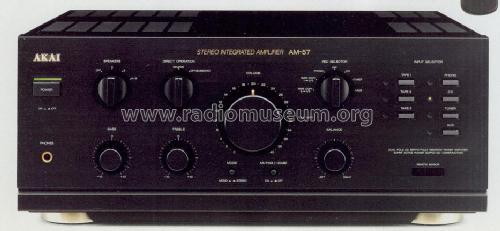 Stereo Integrated Amplifier AM-57; Akai Electric Co., (ID = 1239039) Ampl/Mixer