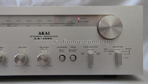 Stereo Receiver AA-1020; Akai Electric Co., (ID = 1829461) Radio