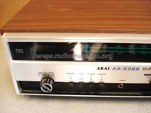 Solid State Stereo Receiver AA-6300; Akai Electric Co., (ID = 1238721) Radio