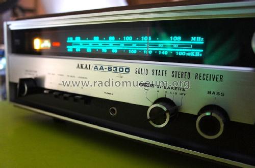 Solid State Stereo Receiver AA-6300; Akai Electric Co., (ID = 1486775) Radio