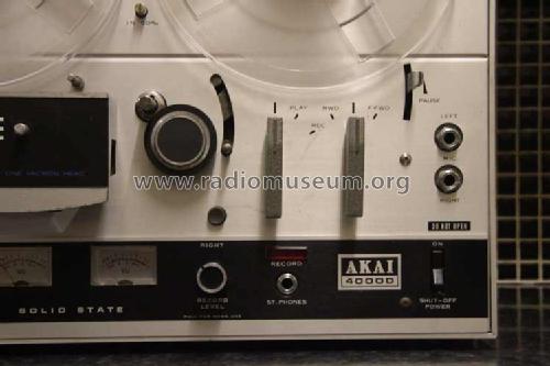 Stereo Tape Deck 4000D; Akai Electric Co., (ID = 1680624) R-Player