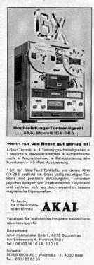 Stereo Tape Recorder GX-365; Akai Electric Co., (ID = 743548) Enrég.-R