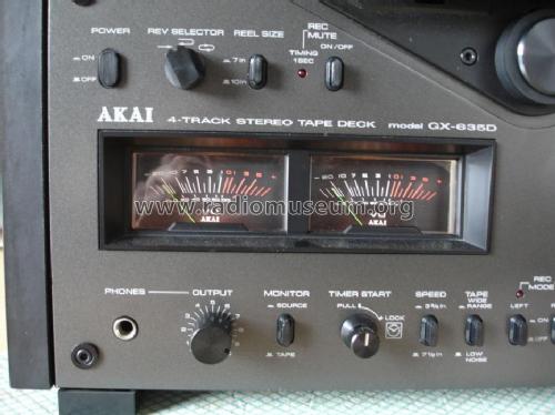 Stereo Tape Deck GX-635D; Akai Electric Co., (ID = 955494) Sonido-V