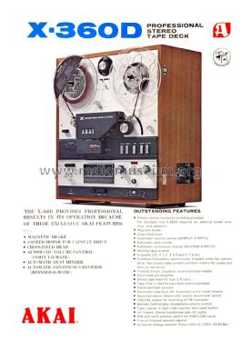 Tape Recorder X-360D; Akai Electric Co., (ID = 1922728) R-Player
