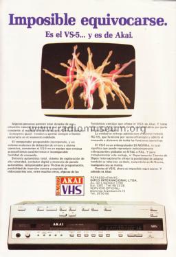 Video Cassette Recorder VS-5EG; Akai Electric Co., (ID = 1776416) R-Player