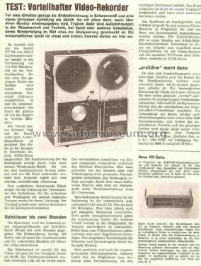 Video Tape Recorder VT-700; Akai Electric Co., (ID = 781135) Ton-Bild