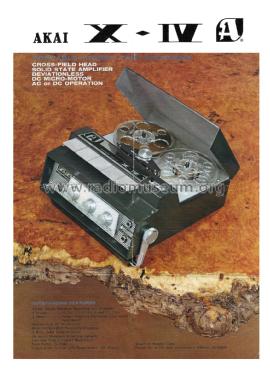 4 Track Stereo Tape Recorder X-IV; Akai Electric Co., (ID = 1922527) Ton-Bild