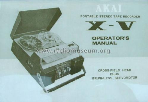 X-V ; Akai Electric Co., (ID = 1603218) R-Player