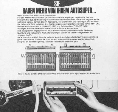 Autotransistor automatic 621/6300; Akkord-Radio + (ID = 350762) Radio