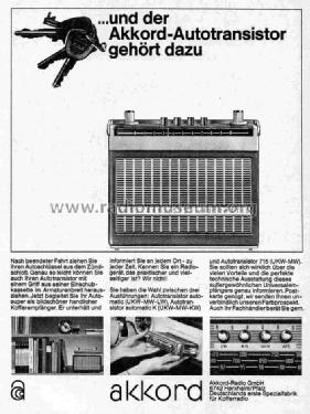 Autotransistor automatic 621/6300; Akkord-Radio + (ID = 741043) Radio