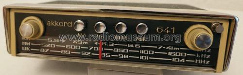 Autotransistor automatic AT641/7300; Akkord-Radio + (ID = 2925604) Radio
