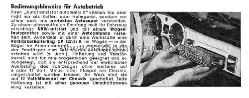 Autotransistor automatic K AT 621-6300; Akkord-Radio + (ID = 1776184) Radio