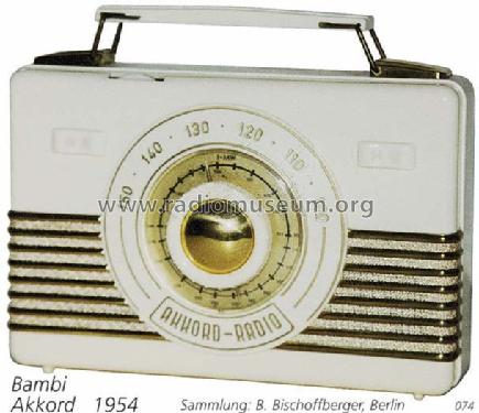 Bambi ML55; Akkord-Radio + (ID = 69) Radio