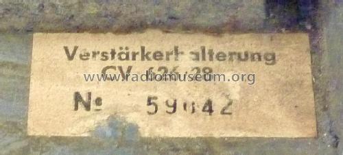 Einschubhalterung mit Verstärker CV626/27 & 628; Akkord-Radio + (ID = 914049) mod-past25