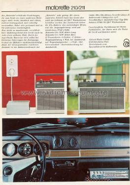 Motorette 211/7700; Akkord-Radio + (ID = 1776177) Radio